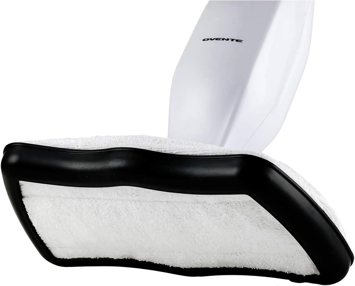 image:imageOVENTE Microfiber Steam Mop Pad Replacement Pack of 1 White ACPST2051