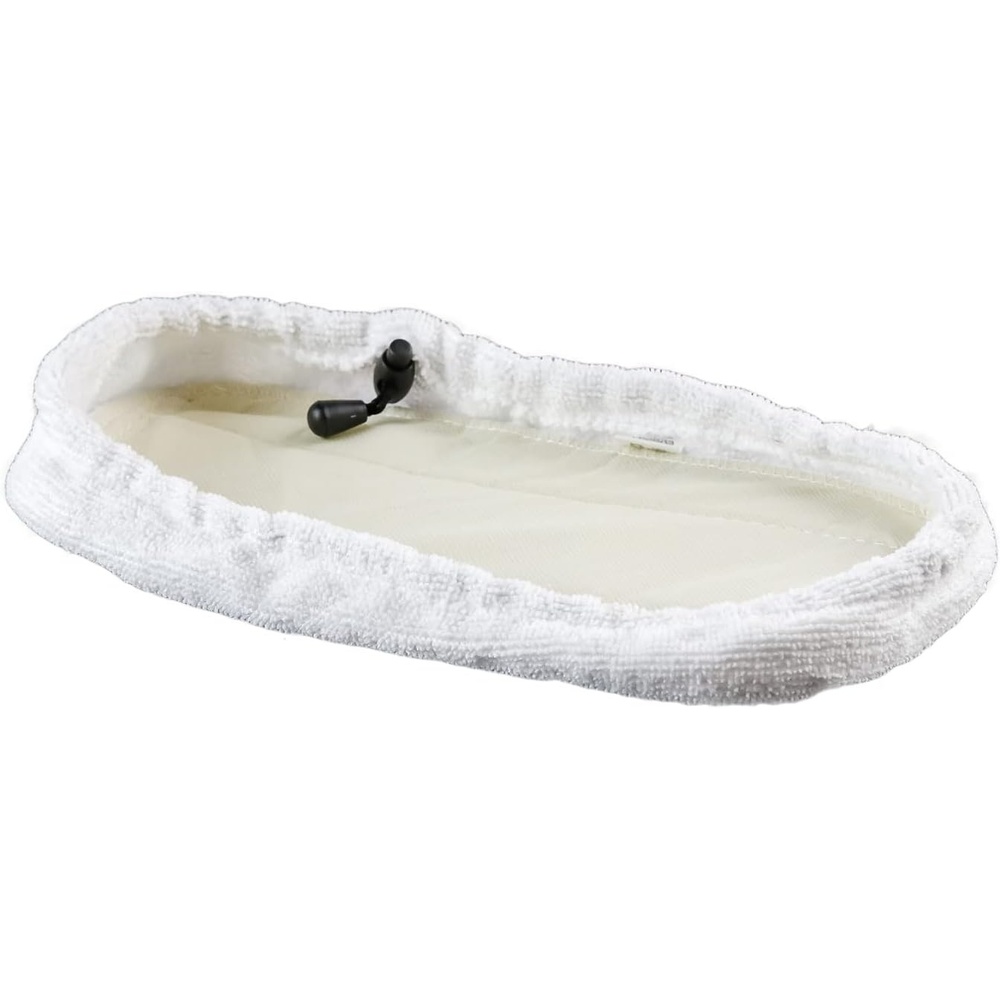 image:imageOVENTE Microfiber Steam Mop Pad Replacement Pack of 1 White ACPST2051