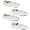 OVENTE Microfiber Steam Mop Pad Replacement Pack of 4, White ACPST2054